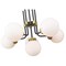 Z-Lite Parsons 6 Light Chandelier, Matte Black, Olde Brass & Opal 477-6MB-OBR - alternate 6